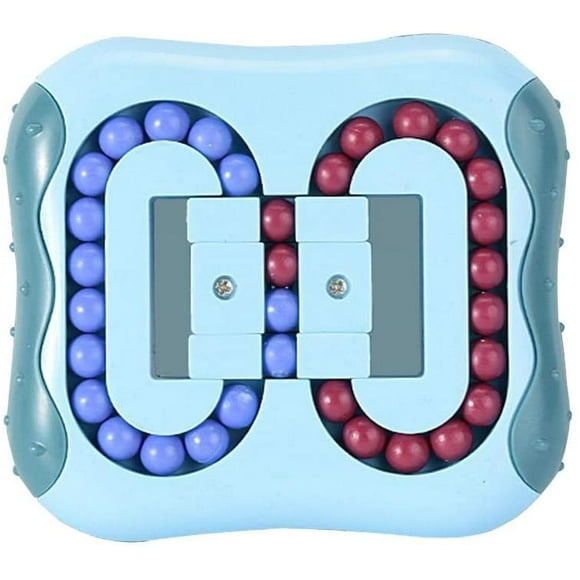 DAMAIE Magic Bean Rotating Cube Decompression Toy - Square Rotating Small Beads Puzzles Game for Exercise Brain - Fidget Toy IQ Magic Bean Toys[Green]