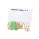 thumbnail image 1 of Fiudx Ofertas relámpago del día Pendientes geométricos exagerados de metal Pendientes de personalidad de moda Pendientes de perlas Conjunto de regalo para mujer, 1 of 1