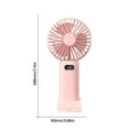 thumbnail image 3 of Newxiaaa Portable Speed Adjustable Usb Rechargeable Fan Small Desk Fan Quiet Quiet Oscillating Bladeless Fan With Remote Usb Rechargeable Leafless Hanging Fan for Travel (Purple), 3 of 3