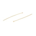 thumbnail image 2 of 500pcs Brass Ball Head Pins Cadmium Free & Lead Free Real 18K golden Plated 50~50.5mm Head: 1.8mm Pin: 0.5mm 24 Gauge, 2 of 3