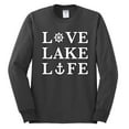 thumbnail image 2 of Wild Bobby, Anchor Wheels Love Lake Life, Men Long Sleeve Shirt, Charcoal, Large, 2 of 4