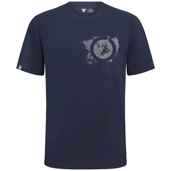 Men's Levelwear Navy Winnipeg Jets Focal Blasted T-Shirt