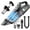 Black & Silver, variant on Handheld Vacuum Cordless, 15000PA Strong Suction Hand Held Car Vacuum Cleaner Portable with Multi-Nozzles & Washable Filter, Lightweight Dust Busters Rechargeable for Home, Car, Office, Pets