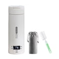 thumbnail image 2 of Electric Kettle Adjustable Temps Fast Heating Hot Water Boiler for Boiling Water LED Display 304 Stainless Steel for Drivers Trip Airplane with Buckle Lid, 2 of 8