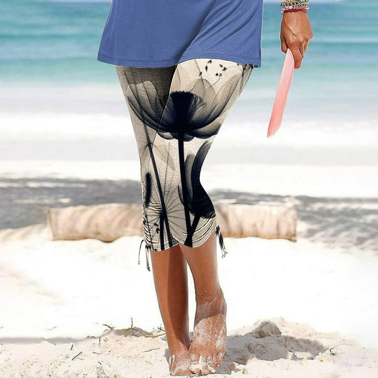 Gaecuw Capri Pants for Women Dressy Capri Leggings Slim Fit