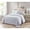 White, variant on Bibb Home 4 Piece Solid Quilt Set with Cushion - 6 Colors - White - Twin