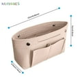thumbnail image 4 of BadPiggies Felt Purse Insert Handbag Tote Bag in Bag Multi-pocket Storage Organizer Fits Speedy Neverfull (Beige), 4 of 8