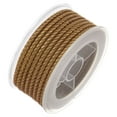 thumbnail image 3 of Unique Bargains Nylon Thread Twine Beading Cord 3mm Extra-Strong Braided Nylon Crafting String 4M/13 Feet, Light Brown, 3 of 7