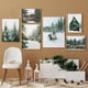 thumbnail image 3 of Pinturas de arte de pared de paisaje forestal de invierno personalizable, imágenes de renos, carteles e impresiones de Navidad, murales de habitación para el hogar, 3 of 4