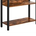 thumbnail image 4 of Benjara BM233372 65 in. 5 Tier Metal Frame Bookcase, Brown & Black, 4 of 5
