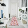 thumbnail image 4 of Yayeee Runner Rug for Bedroom 2'x6' Machine Washable Hallway Non Slip Mat, Light Pink Doughnuts, 4 of 8