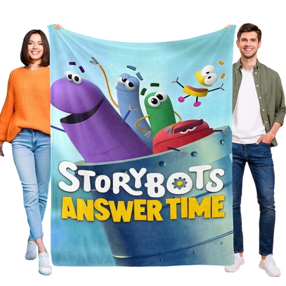 Throw Blanket for Ask the StoryBots Soft Warm Bed Couch Flannel Blanket for Kids Boys Girls Gifts Home Decor 30x40 Inch