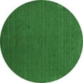 thumbnail image 1 of Ahgly Company Indoor Round Abstract Emerald Green Contemporary Area Rugs, 4' Round, 1 of 4