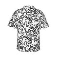 thumbnail image 3 of Balery Hand Drawn Snake Print Men's Hawaiian Shirts Short Sleeve Beach Shirt Relaxed Fit Vacation Button Down Shirts-, 3 of 9