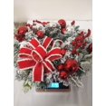 thumbnail image 4 of Quality Craft Pre-lit White Christmas Wreath for Christmas Door Hanger Decoration and Festive Home Decor, 4 of 8