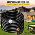 thumbnail image 2 of Cable de extensión para generador VEVOR, 25 pies, 50 A, NEMA N14-50P y SS2-50R, 2 of 9
