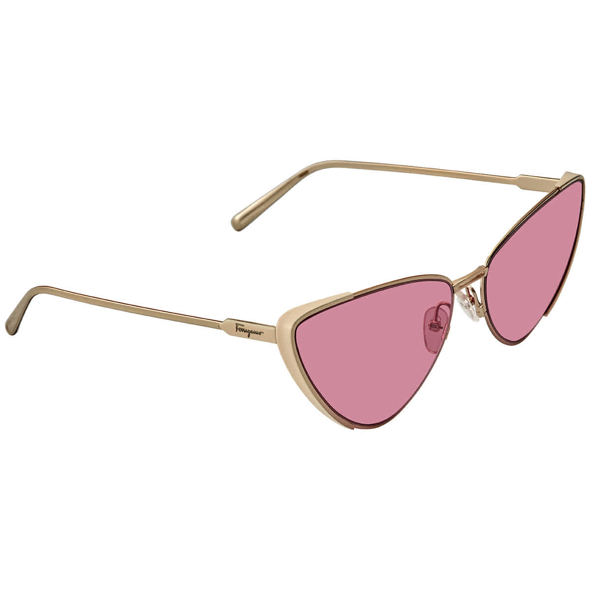 Salvatore Ferragamo - Salvatore Ferragamo Pink Cat Eye Sunglasses ...