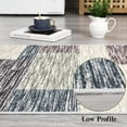 thumbnail image 2 of Memoryfield 8' x 10' Modern Geometric Patchwork Area Rug, Washable Low-Pile Non-Slip Soft Carpet, for Living Room, Bedroom, Gray/Green, 2 of 7