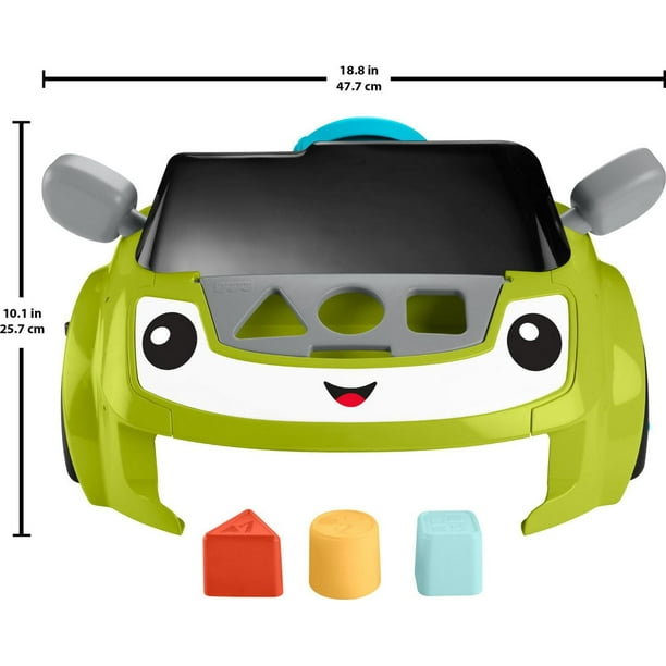Boppi® Wiggle Ride-On Toy Car For Kids - No Pedals, Green, Fun Wobble Movement, Ages 2-5, Max Load 75 Kg