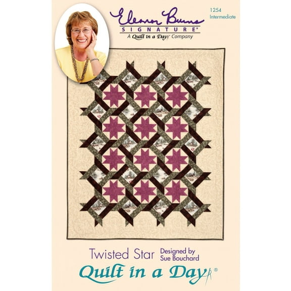Twisted Star: Eleanor Burns Signature Quilt Pattern 735272012542