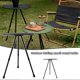 thumbnail image 3 of Outdoor Folding Small Round Table Liftable Triangular Table Lightweight Portable Round Table, 3 of 5