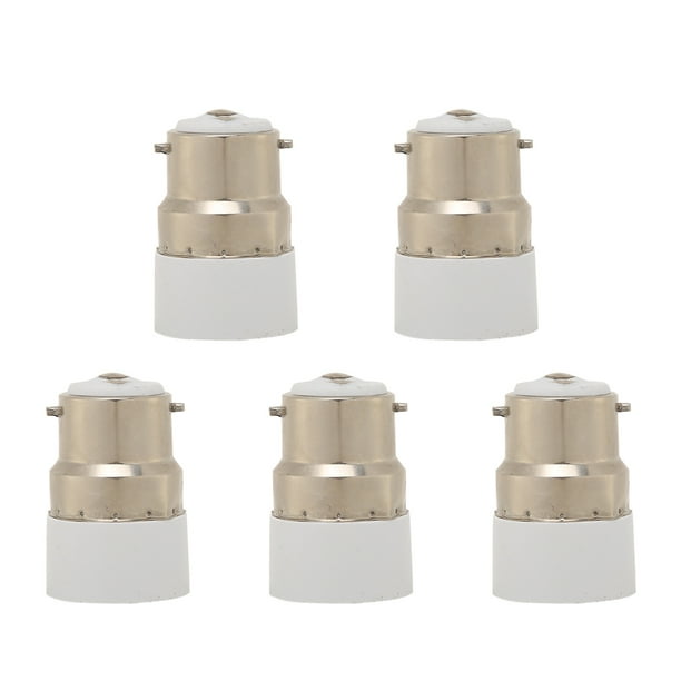 Tornillo ajustable B22 a E14 Portalámparas Convertidor de adaptador de luz LED (5 piezas) Tmvgtek Iluminación del hogar multifuncional
