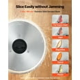 thumbnail image 2 of VEVOR Meat Slicer, 7.5 inch 200W Electric Deli Slicer Machine with SUS420 Blade, 0-0.6 inch Adjustable Thickness, ETL Certified Home Food-Slicer for Meat, Ham, Baguett, Steak, 2 of 9
