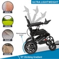 thumbnail image 3 of Majestic Fauteuil Roulant Électrique, Fauteuils Roulants Électriques Légers, Seulement 49 Lb, Capacité de 330 Lb, 3 of 5