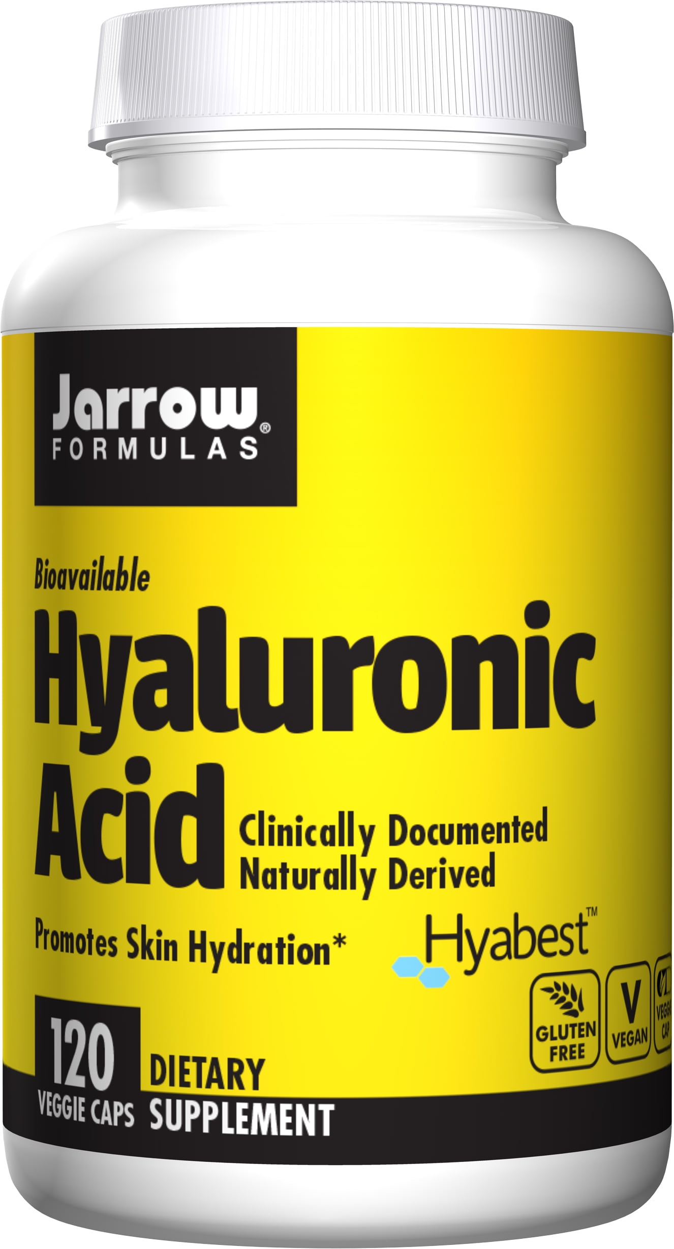 Jarrow Formulas Hyaluronic Acid, Skin Hydration, 120 Veggie Caps