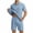 Light Blue, variant on Gealkoca Men's 2 Piece Outfits Short Sleeve Casual Shirt and Shorts Set Summer Quarter Zip Tracksuit for Men Loose Sports Elastic Waist Shorts