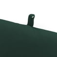thumbnail image 4 of Jordan Manufacturing 72" x 22" Forest Green Solid Rectangular Outdoor Chaise Lounge Cushion with Ties and Hanger Loop, 4 of 12