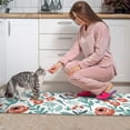 thumbnail image 3 of Pioneer Flower Floral Print Pattern Kitchen Rugs Sets Of 2,Anti Fatigue Kitchen Mat Rugs Non Slip Washable,Decorative Kitchen Floor Mats for Kitchen,Sink,Laundry,17"x30"+17"x47", 3 of 7