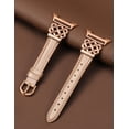 thumbnail image 5 of Wearlizer Celtic Knot Leather Band Compatible with Samsung Galaxy Watch 8 40mm 44mm & Watch 8 Classic 46mm, Slim Dressy Leather Strap for Women with Designer Interlock Buckle, 5 of 6