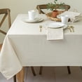 thumbnail image 1 of Benson Mills Textured Fabric Tablecloth (60" x 84" Rectangular, Flax/Beige/Taupe), 1 of 4