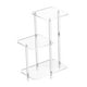 thumbnail image 3 of Mesa auxiliar de acrílico de 3 niveles para tomar café, minimalista, transparente y ahorradora de espacio. Cuadrado, 3 of 8