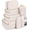 Beige, variant on YAOLHLZ 8 Set Packing Cubes Luggage Packing Organizers for Travel Accessories-Cream
