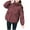 Wine, variant on MIUOWANP Fall Jacket Women Dressy Women's New Lightweight And Loose Short Hooded Fashionable Jacket Black XXL