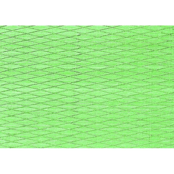 Ahgly Company Indoor Rectangle Trellis Green Contemporary Area Rugs, 4' x 6'