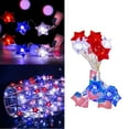thumbnail image 1 of Flag Copper Wire Lamp Fourth Of July Flag LED String Five Pointed Star String Lights Fourth Of Mantle Christmas Lights Plug in String Lights Warm Plug in Christmas Icicle Lights Warm Outdoor, 1 of 3