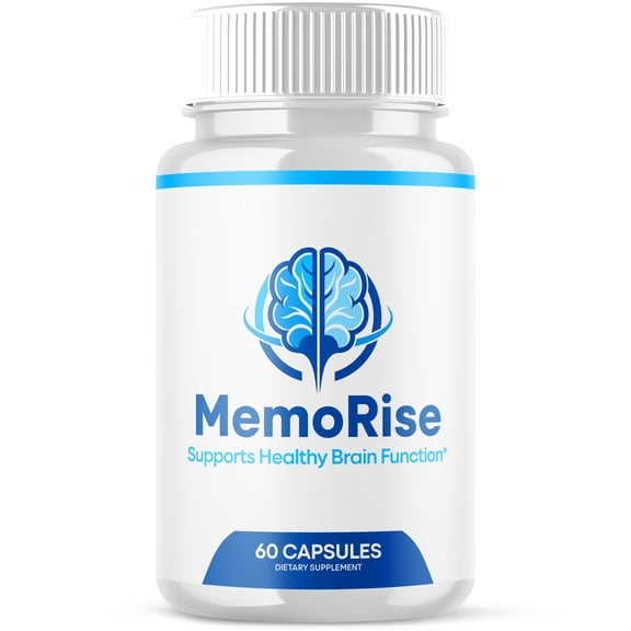 Memo Rise Advanced Formula Brain Support Pills Maximum Strength Supplement MemoRise 60 Capsules