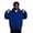 39-Royal Blue, variant on Mens Fleece Hoodie Full Zip Hooded Sweatshirt Big and Tall Long Sleeve Oversized Solid Color Casual Jacket Front Pockets