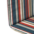 thumbnail image 2 of Jordan Manufacturing 49" x 20.5" Cambridge Red Stripe Rectangular Outdoor Adirondack Chair Cushion with Back Strap, 2 of 8
