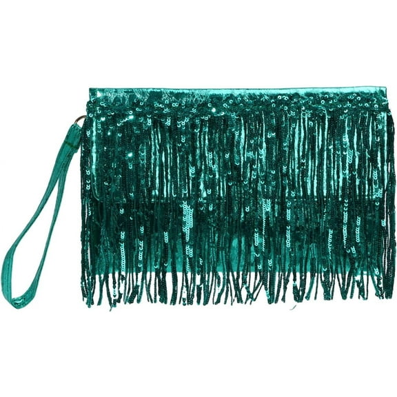 Women Sparkling Glitter Evening Clutch Handbag Clutch Bag Sequin Tassels Purse Handbags for Party