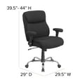 thumbnail image 6 of Flash Furniture HERCULES Series Big & Tall 400 lb. Rated Black Fabric Ergonomic Task Office Chair with Line Stitching and Adjustable Arms, 6 of 12