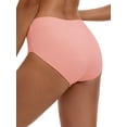 thumbnail image 2 of Unique Bargains Women's Mid-Waisted Elastic Waistband Full Coverage Briefs 2XL Light Red, 2 of 6
