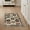 Black Cream Coral, Pattern 2, variant on ODIKA 2'x3' Washable Throw Rug Music Vinyl Record Abstract Spinning Disc Round Cd Shape Retro Flowing Dynamic for Hallway, Study Room, Non-Slip Low Profile, Flatwoven