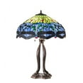 thumbnail image 5 of 30" High Tiffany Hanginghead Dragonfly Table Lamp, 5 of 7