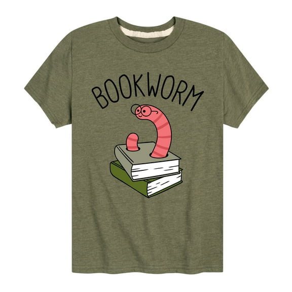 Instant Message - Bookworm - Toddler And Youth Short Sleeve Graphic T-Shirt