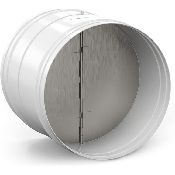 10" Draft Blocker Backdraft Damper Duct Draft Stopper One-Way Airflow Ducting Insert Backflow Preventer Inline Fan Vent Deflector