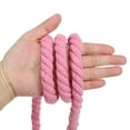 thumbnail image 4 of Unique Bargains 1/2'x16' Natural Twisted Cotton Rope 3 Strand Soft Craft Rope with Drawstring Bag Pink 2 Pack, 4 of 6